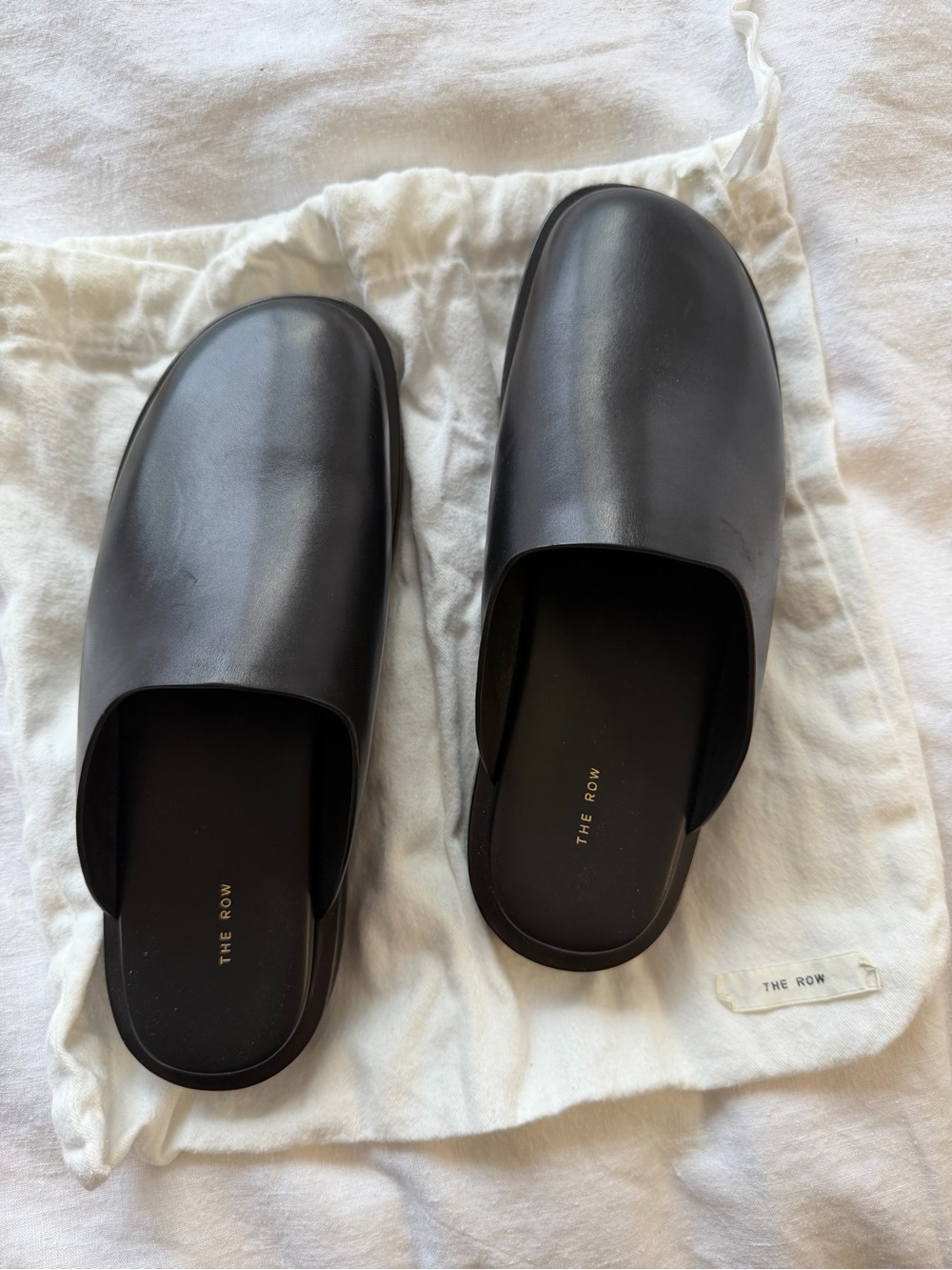 The Row slip on platform mule